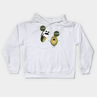 Scary Ghost: a-BOO-cado! Edition Kids Hoodie